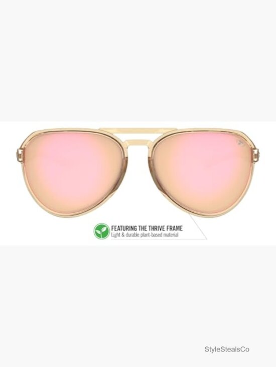 Aviator Sunglasses with Shatterproof Lenses, UV Protection, Lightweight Frame, main image 6